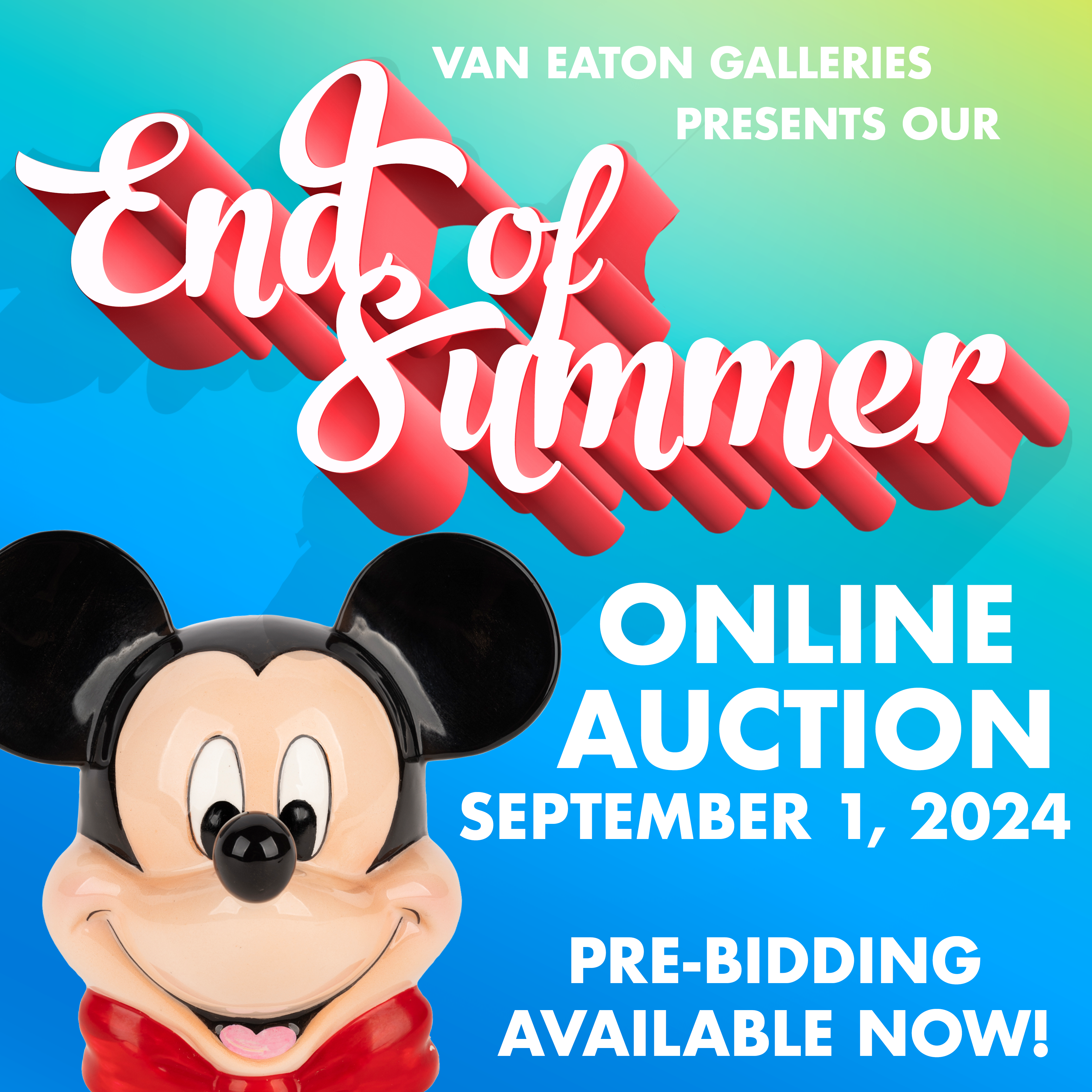 The End of Summer Online-Only Auction